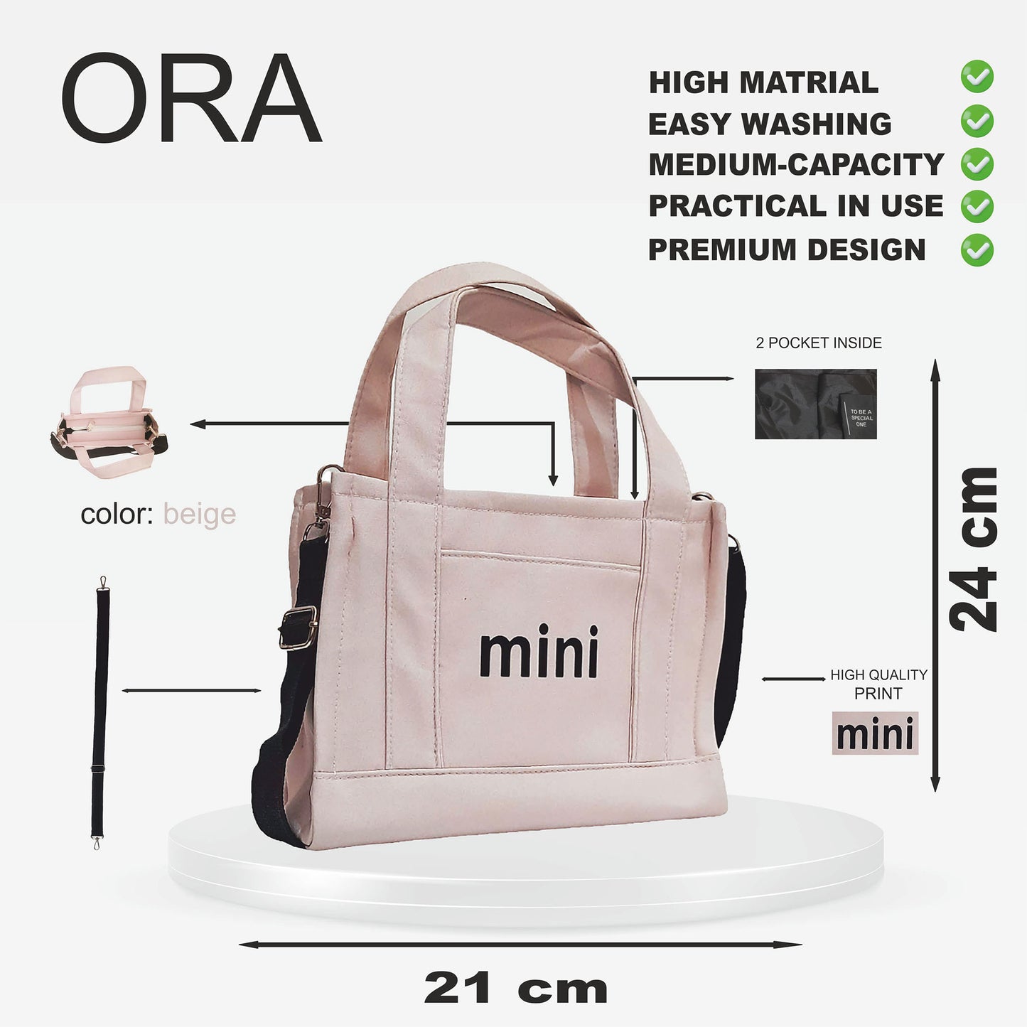 Mini Bag - Beige