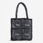 Puffer Tote Bag - Black