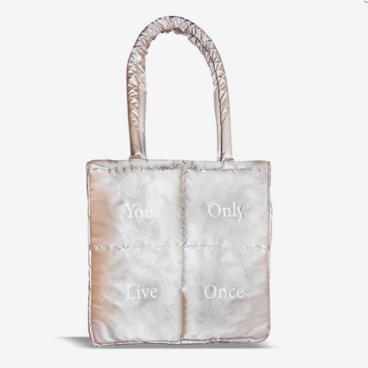 Puffer Tote Bag - Bronze