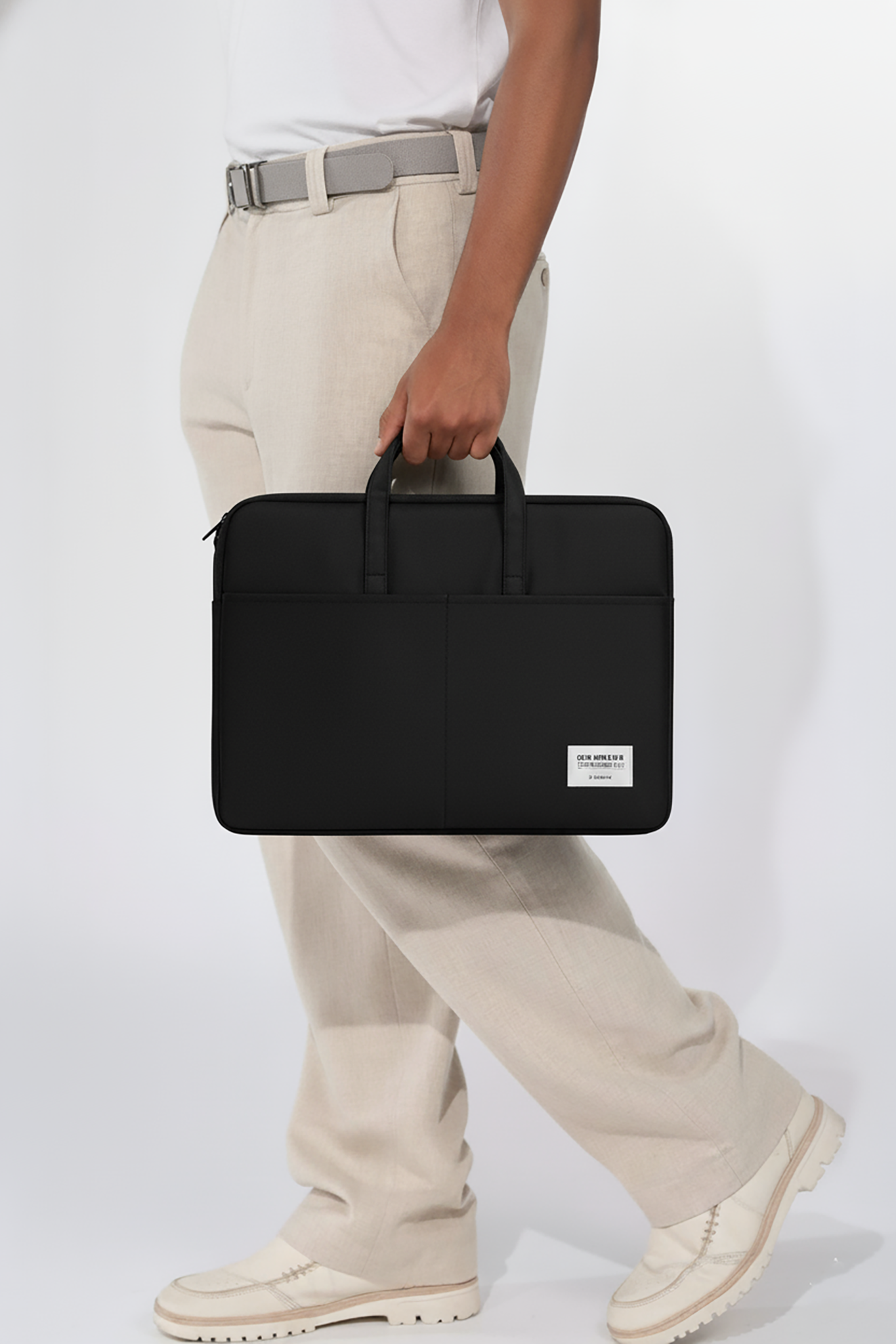 ORA Attache Laptop Bag-Black - ORA