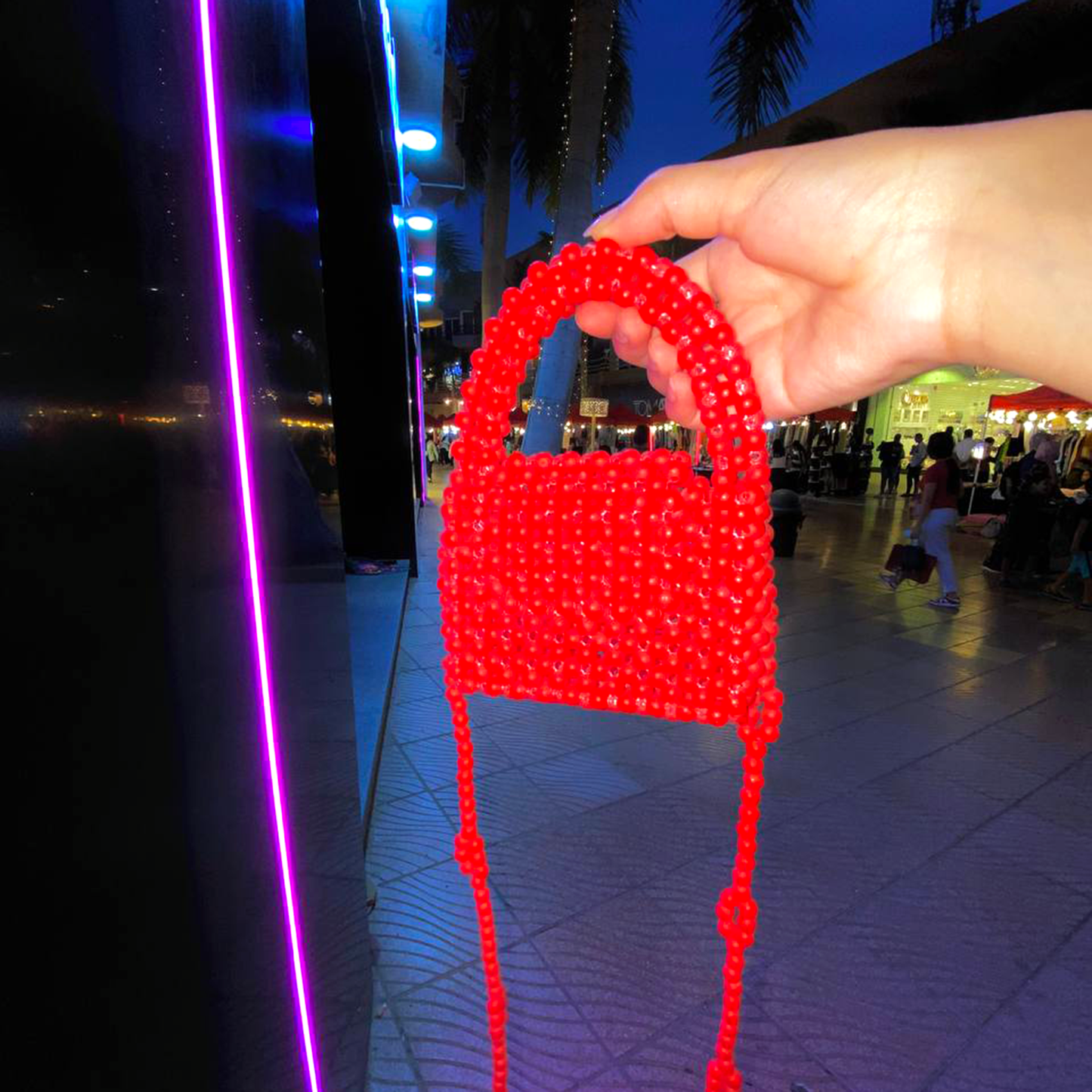 Red Bucket Bag