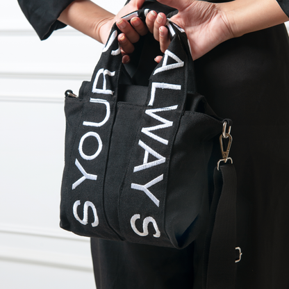 Letters Bag - Black