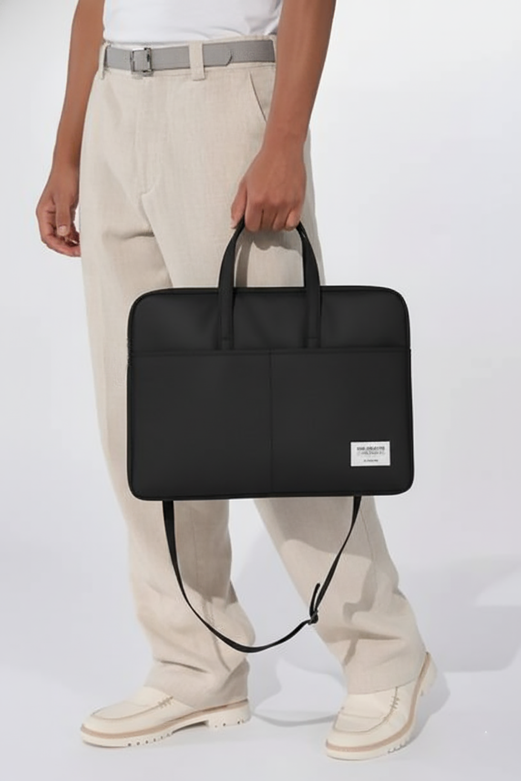 ORA Attache Laptop Bag-Black - ORA