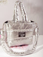 Ora Puffer Bag - Sliver