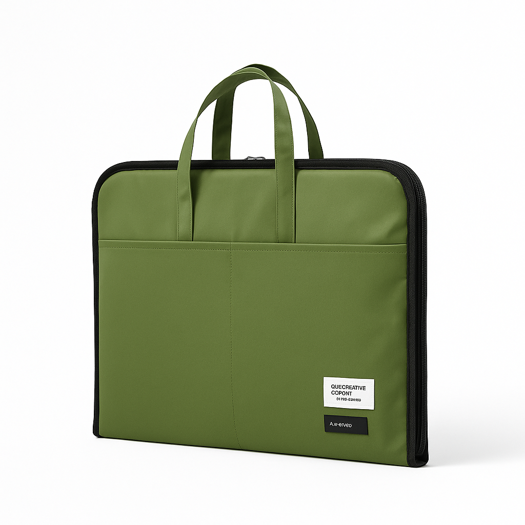 ORA Attache Laptop Bag-olive - ORA