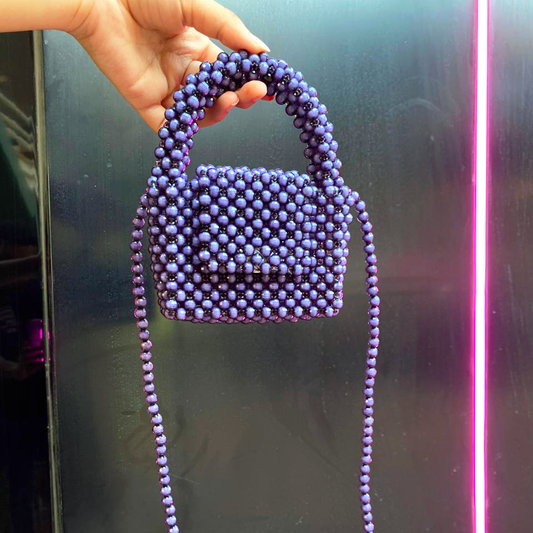 Flint Mini Beaded bag