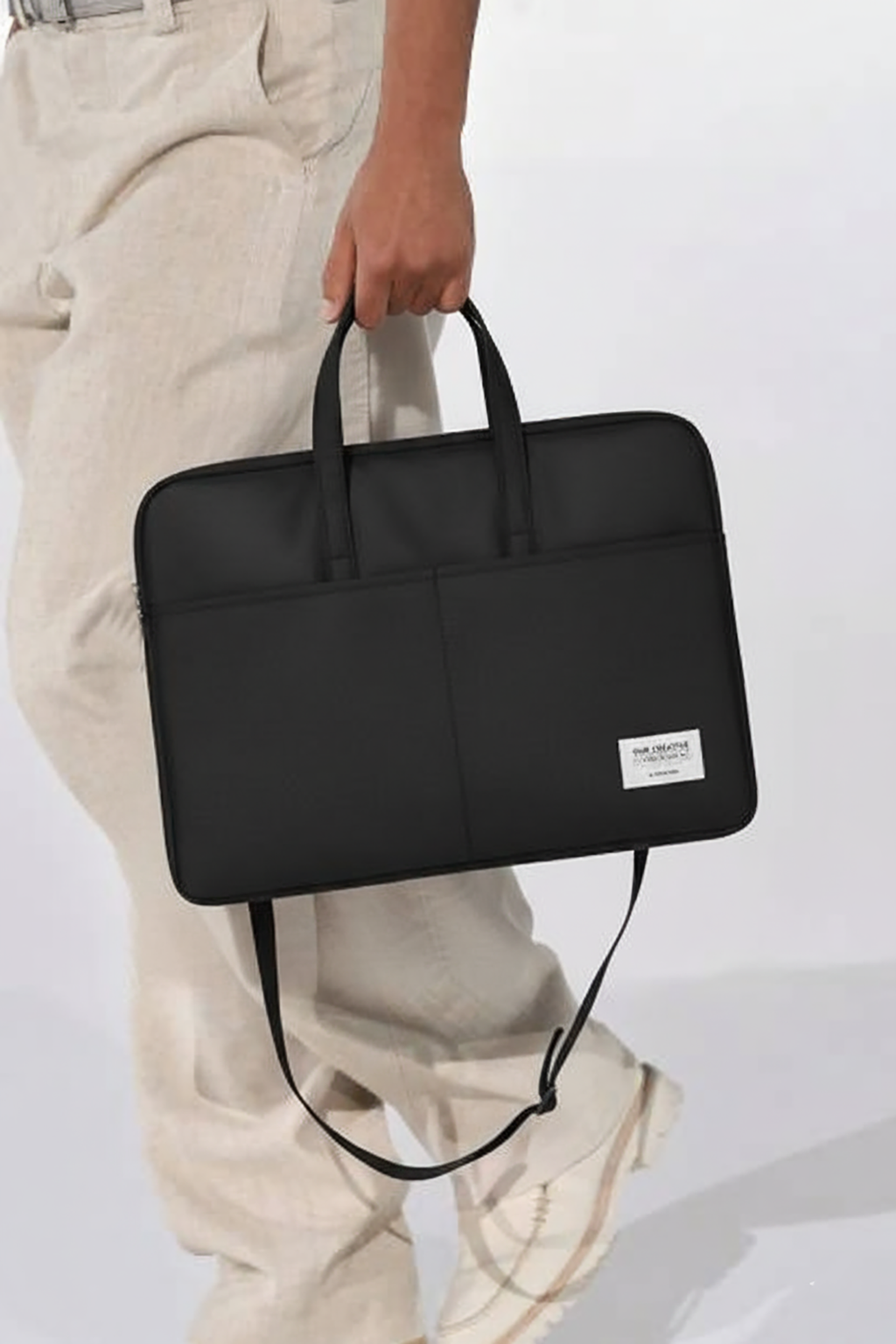 ORA Attache Laptop Bag-Black - ORA