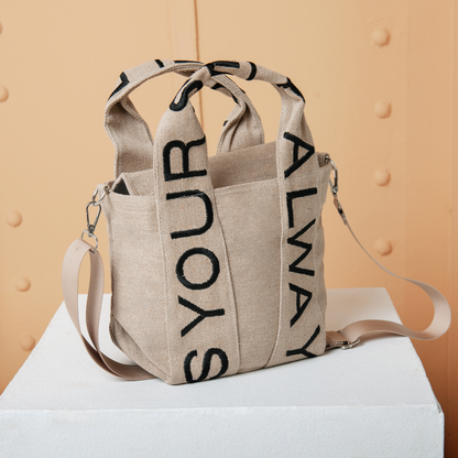 Letters Bag - Beige