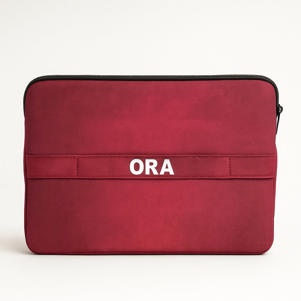 ORA Sentinel Laptop Sleeve in Crimson - ORA