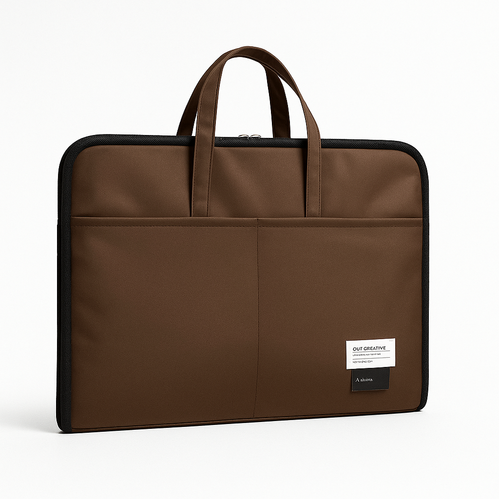 ORA Attache Laptop Bag-Cocoa - ORA