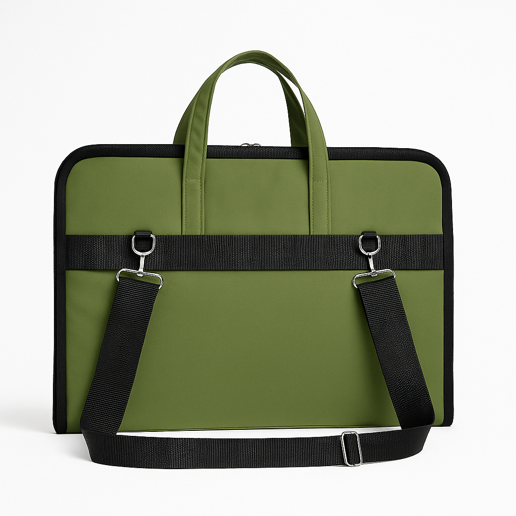 ORA Attache Laptop Bag-olive - ORA