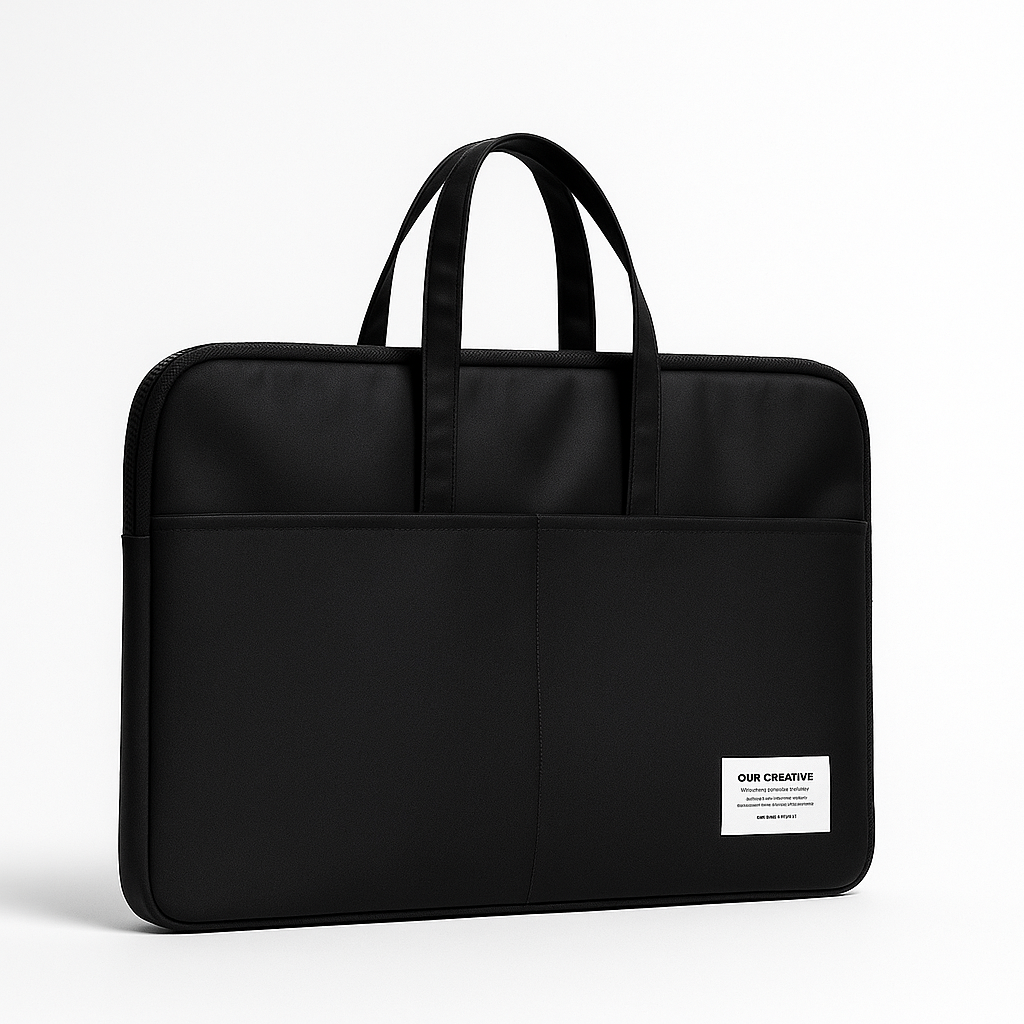ORA Attache Laptop Bag-Black - ORA