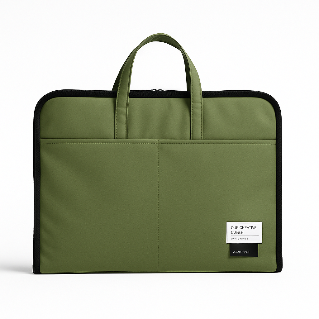 ORA Attache Laptop Bag-olive - ORA