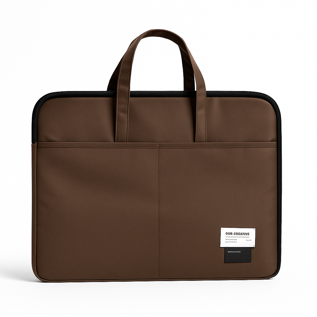 ORA Attache Laptop Bag-Cocoa - ORA
