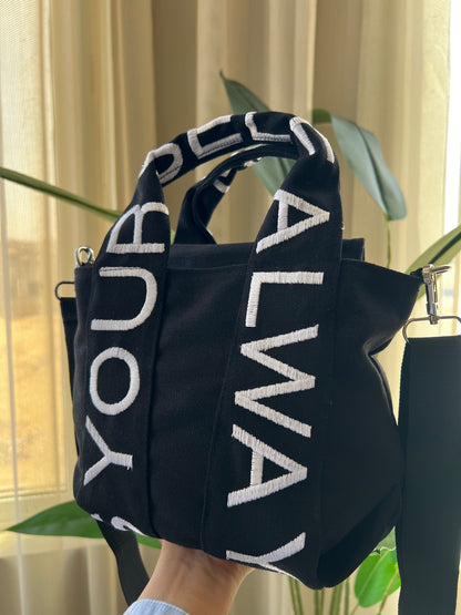 Letters Bag - Black