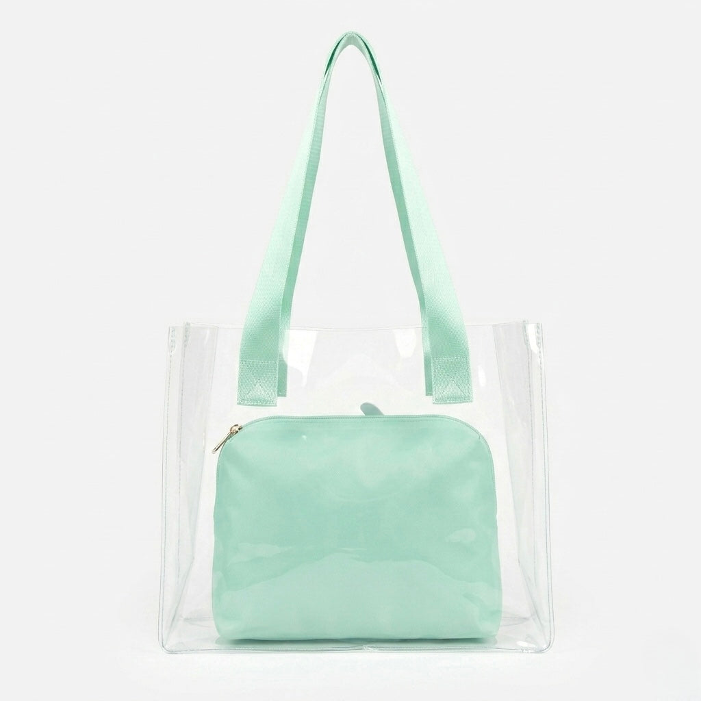 The Aqua Vibe Clear Tote - ORA