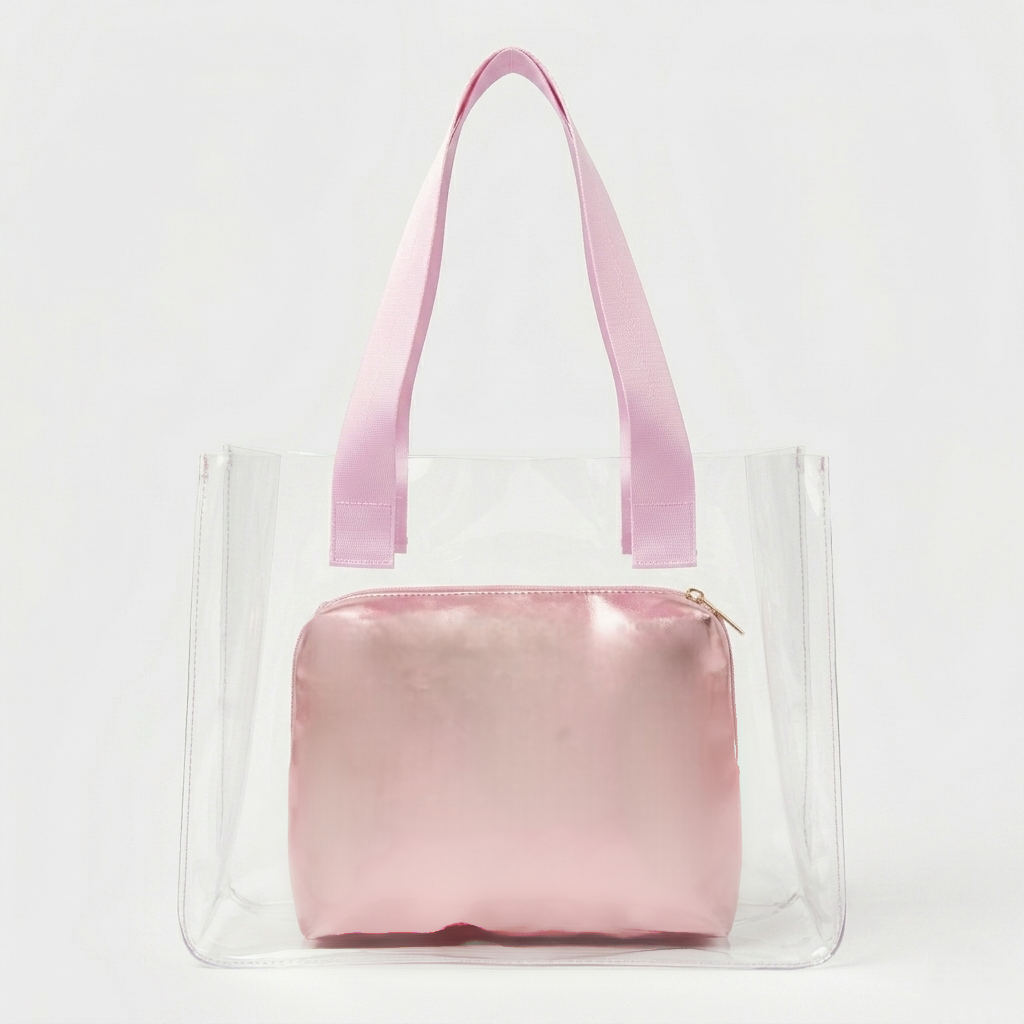 The Rose Gold Vibe Clear Tote - ORA