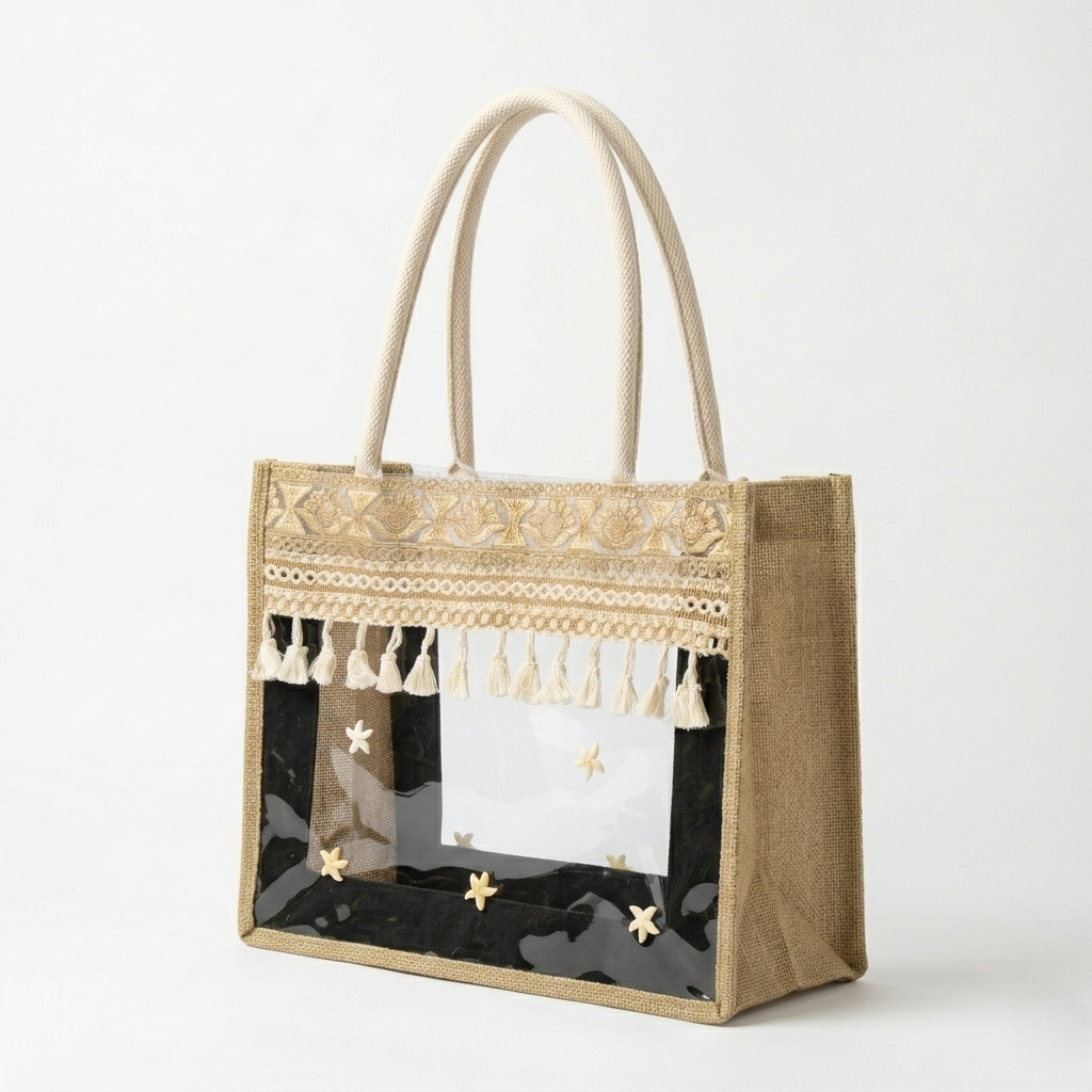 The Coastal Starfish Jute Tote - ORA