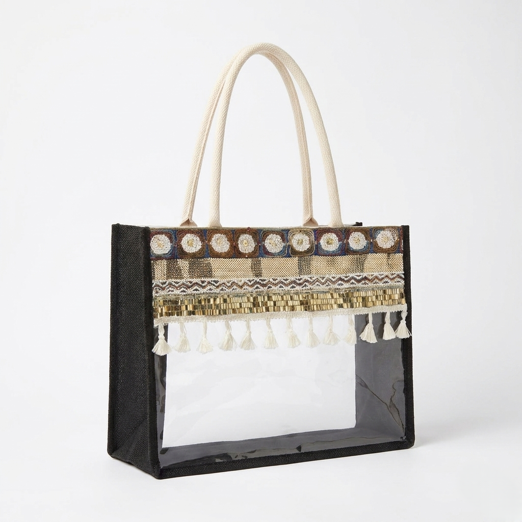 The Bohemian Mosaic Clear Tote - ORA