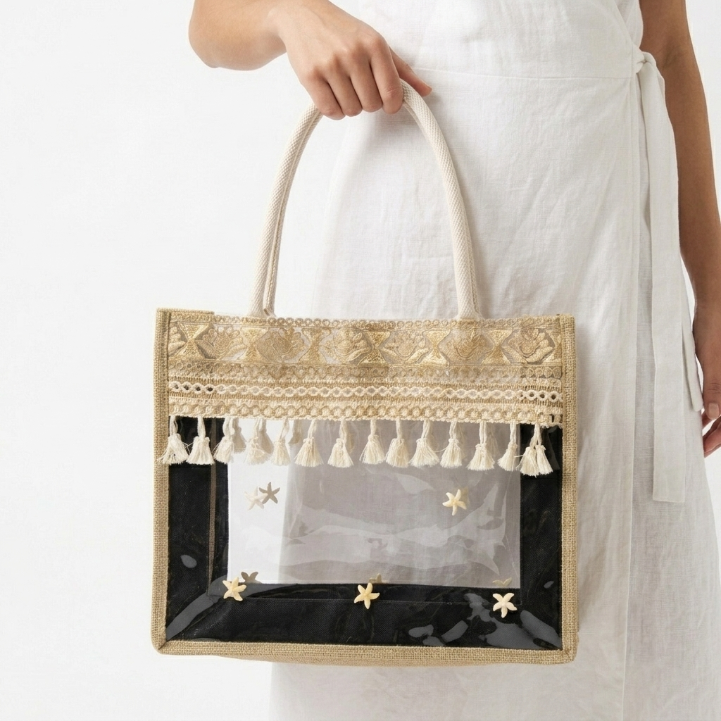 The Coastal Starfish Jute Tote - ORA