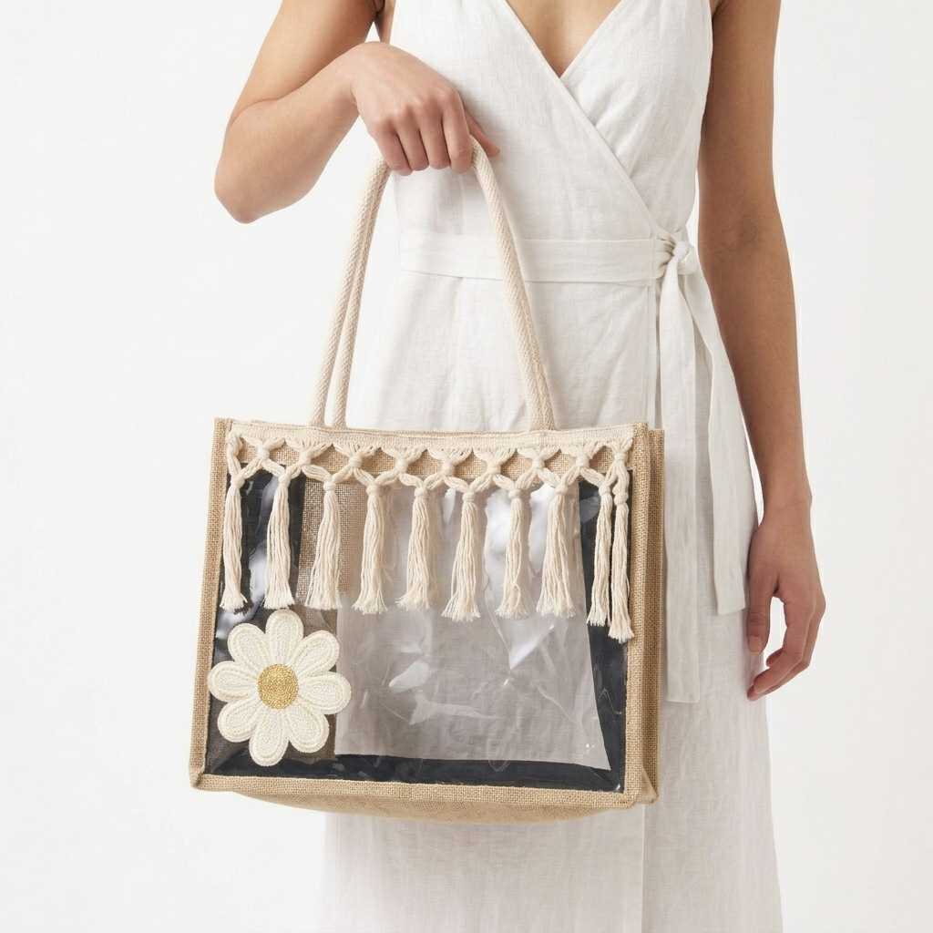 The Daisy Meadow Clear Tote - ORA