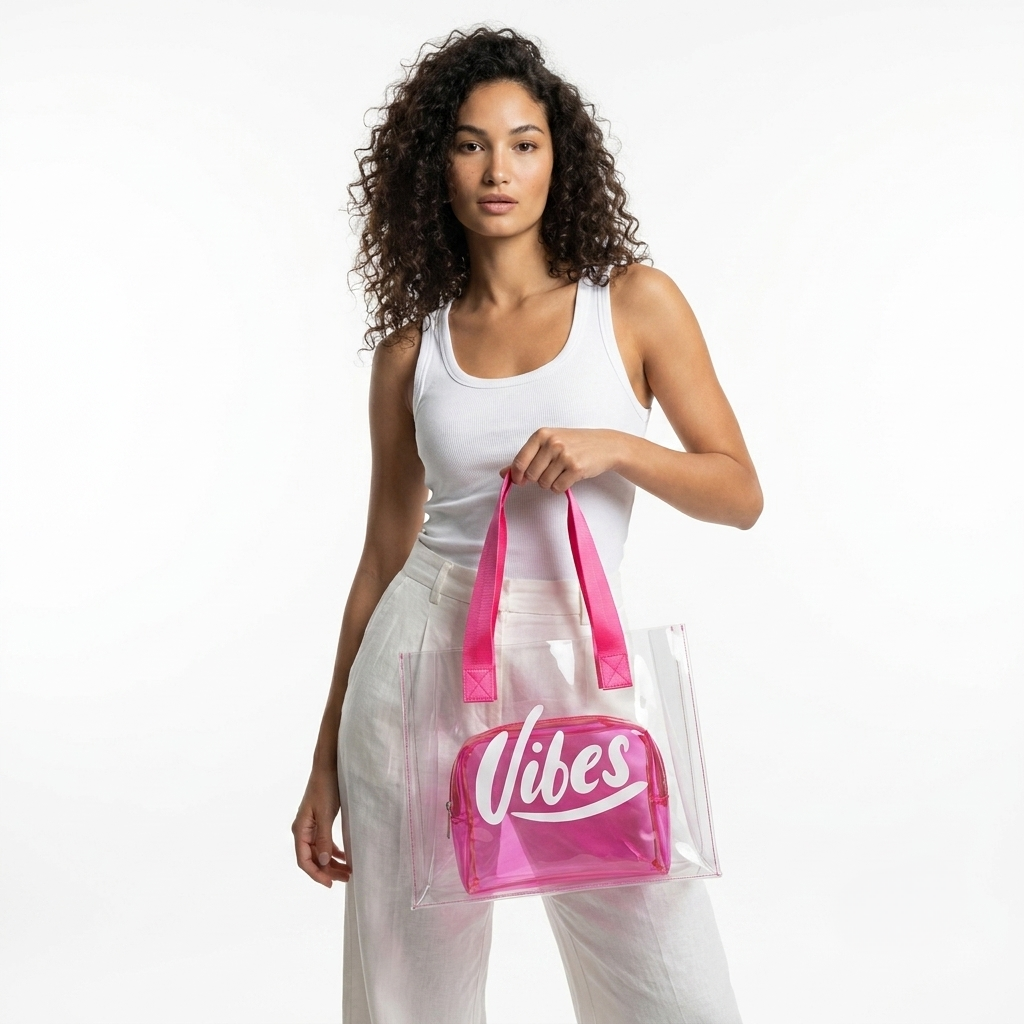 The Barbie Vibe Clear Tote - ORA