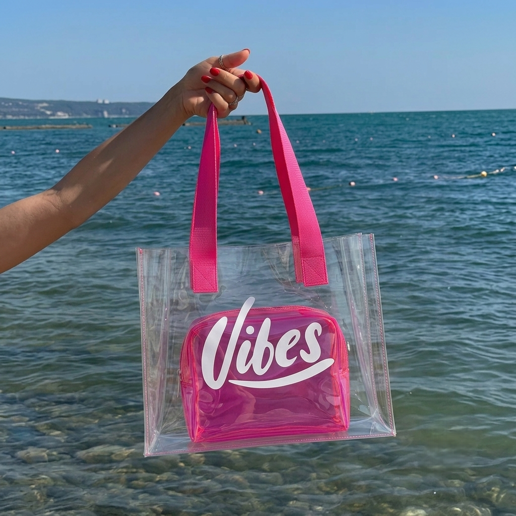 The Barbie Vibe Clear Tote - ORA