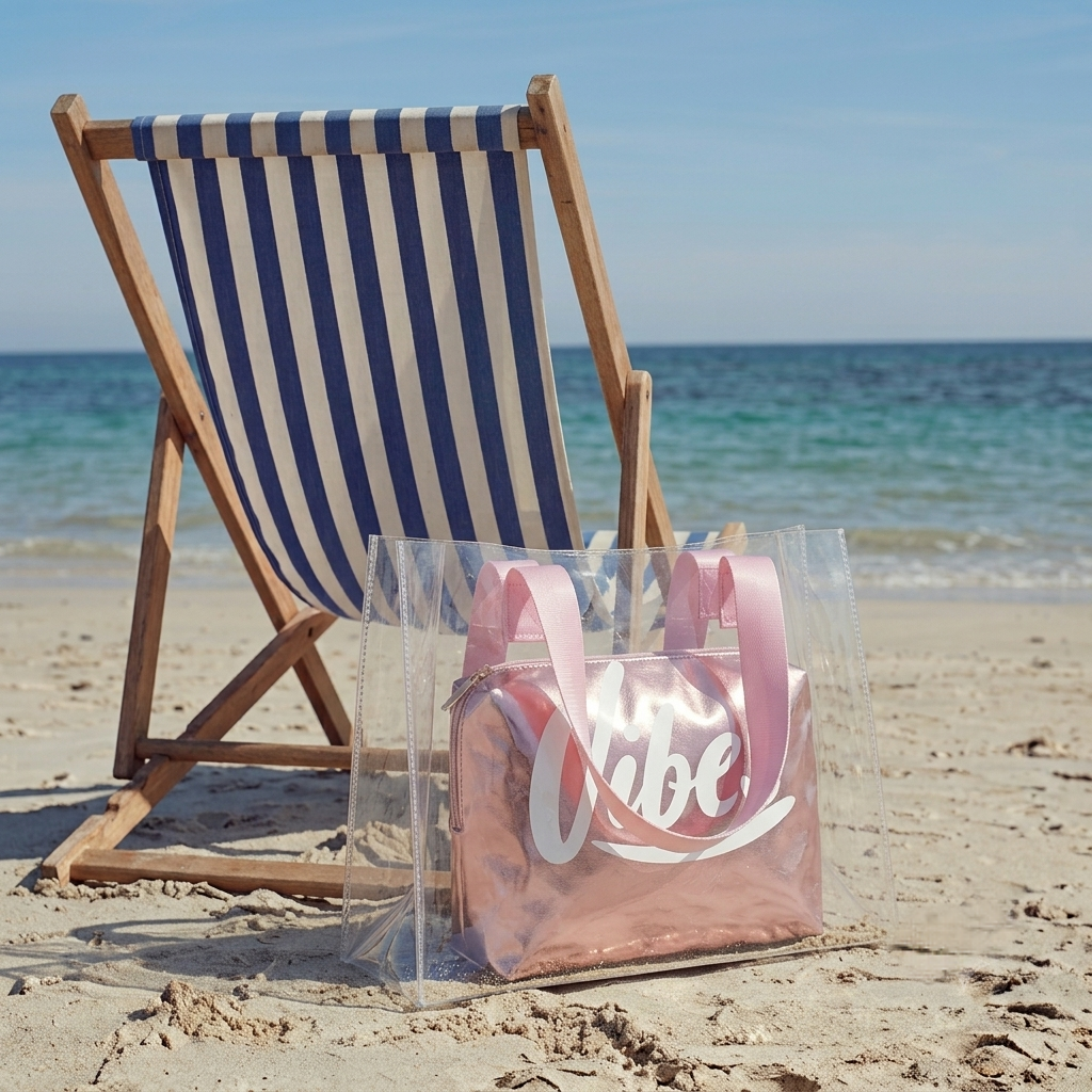 The Rose Gold Vibe Clear Tote - ORA