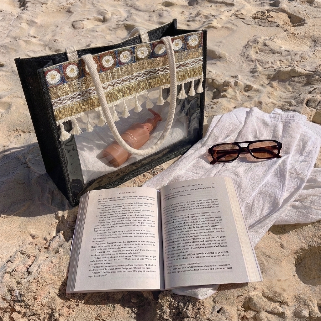 The Bohemian Mosaic Clear Tote - ORA