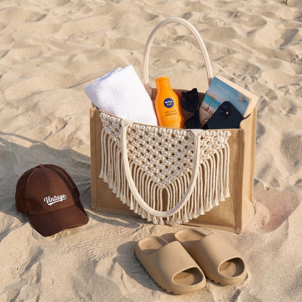 The Boho Macramé Jute Tote - ORA