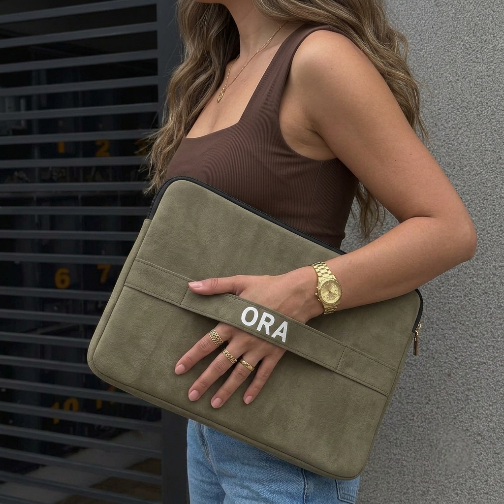 ORA Sentinel Laptop Sleeve in Khaki - ORA