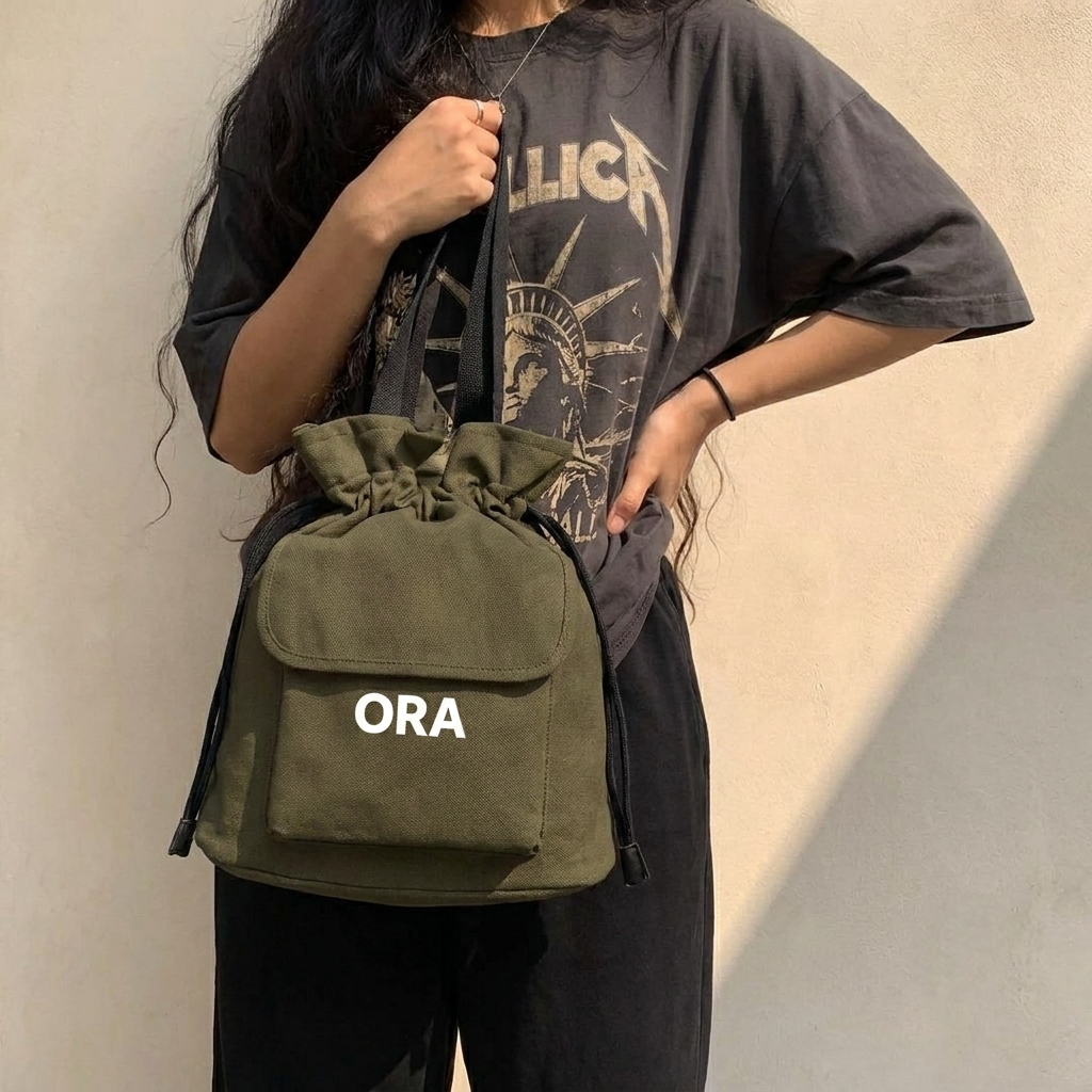 ORA Puff Bag – olive - ORA