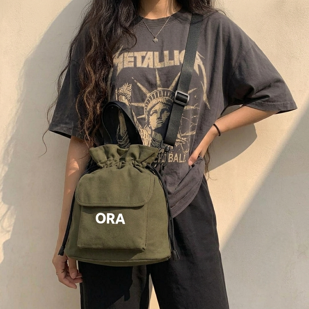 ORA Puff Bag – olive - ORA