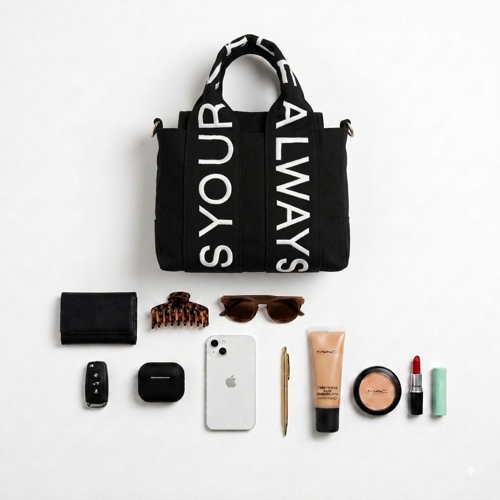 Letters Bag - Black - ORA