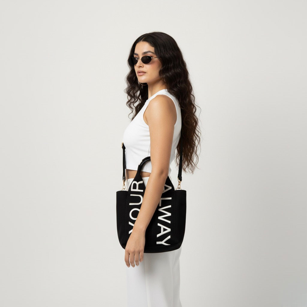 Letters Bag - Black - ORA