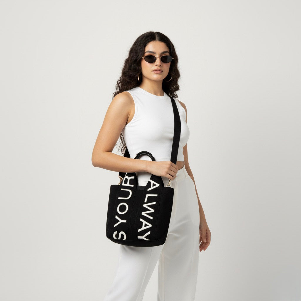 Letters Bag - Black - ORA