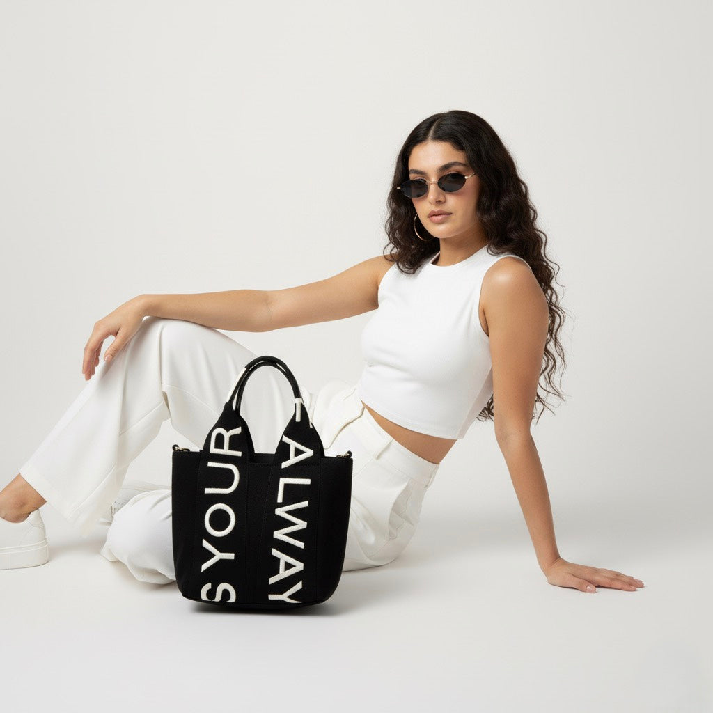 Letters Bag - Black - ORA