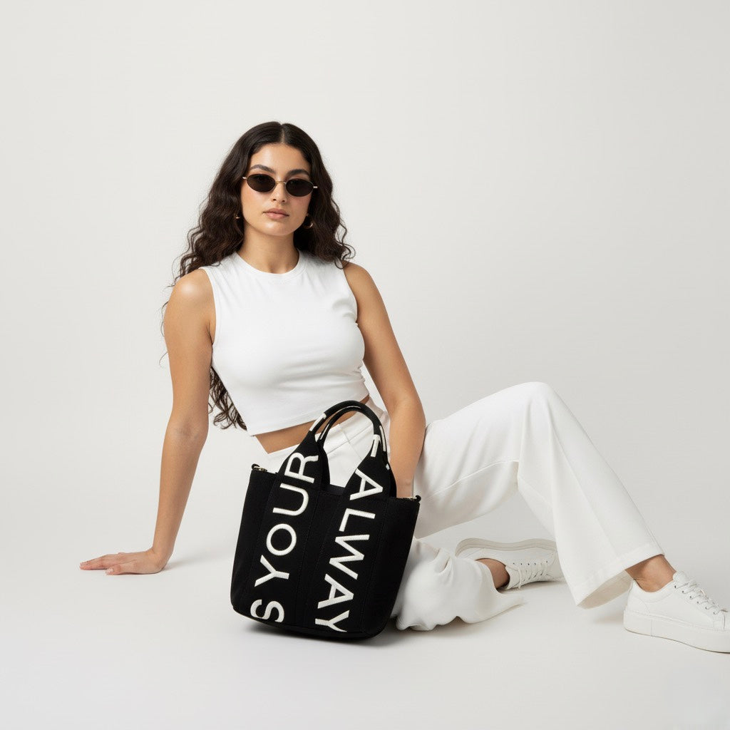 Letters Bag - Black - ORA