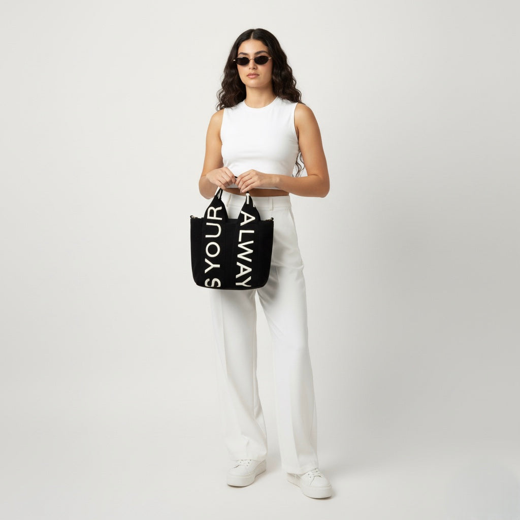 Letters Bag - Black - ORA