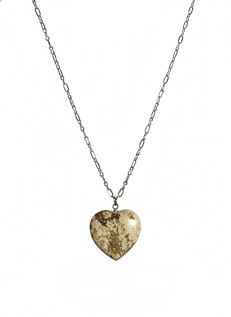 Marbled Heart Necklace - ORA